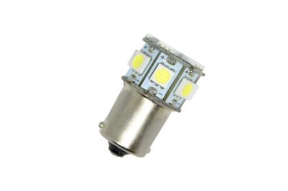 Диодна крушка тип BA15S с 13 SMD диода двойна светлина Бяла