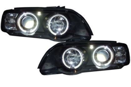 Кристални фарове  Angel Eyes BMW X5  (99-03) - черни