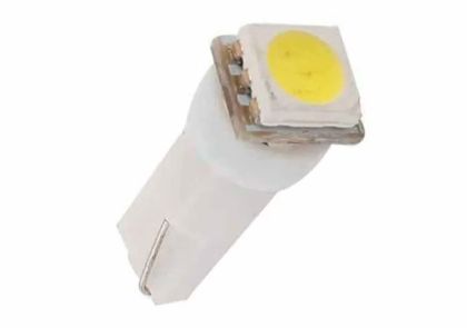 Лед крушки тип T5 12V/1,2W бял - с 5050 smd диод