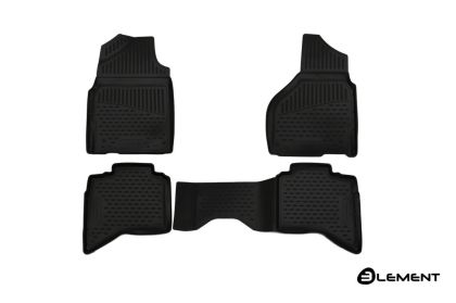 3D Гумени стелки за DODGE Ram 1500/2500/3500 (2012-2018) Quad cab (USA) 4 pcs.