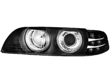 Кристални фарове  Angel Eyes BMW E39  (95-00) - черни