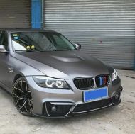 Предна броня за BMW E92 (2009-2012) - M4 дизайн с добавка и отвори за халогени