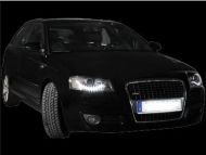 Кристални фарове за Audi A3 Dayline (2003-2008) - хром