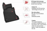 3D Гумени стелки за HONDA Civic IX (2012-2015) - седан - 4 pcs.