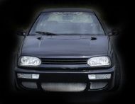 Решетка без емблема за VW Golf 3 - черна