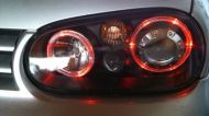 Кристални фарове за  BMW E36 Angel Eyes (1991-2000) 2d coupe - хром
