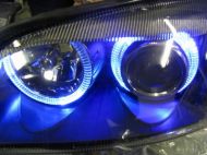 Кристални фарове за  BMW E36 Angel Eyes (1991-2000) 4d sedan - хром