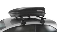 Автобокс Menabo Quasar 128x90x38cm с едностранно отваряне с ключ, 320 литра - черен