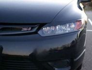 Вежди за фарове за Honda Civic  (2006+) 2 врати - черни