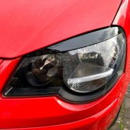 Вежди за фарове Volkswagen Polo (2005-2009)  - черен гланц
