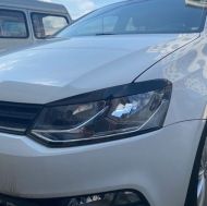 Вежди за фарове Volkswagen Polo (2011-2017)  - черен гланц