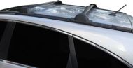 Напречни греди за багажник за Honda CRV (2007-2011) - черни за фабрични отвори