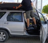 Степенка - стъпало за врата на кола, джип, бус - за автобокс или багажник - бронз цвят