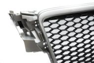 Решетка без емблема за Audi A4 B8 (2008-2011) - RS Look Силвър - Мат