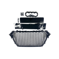 Решетка без емблема за Audi A4 B8 (2011-2014) - RS Look - с хром рамка