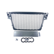Решетка без емблема за Audi A4 B8 (2008-2011) - RS Look - Черна