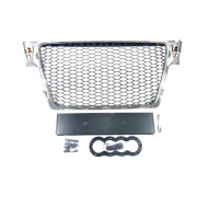 Решетка без емблема за Audi A4 B8 (2008-2011) - RS Look с хром рамка