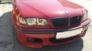 Ангелски Очи Диодни за BMW E46 седан, комби (1998-2005) / купе (1998-2003) с 60 диода - Бял цвят