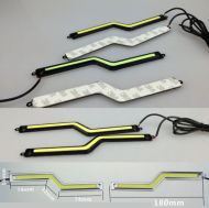 Универсални диодни светлини COB 18CM 12W - черен корпус