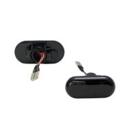 Диодни мигачи за калник за Renault Clio 1, Megan 1,2, Laguna 1,Twingo, Kangoo - опушени с бягащ мигач