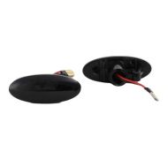 Диодни мигачи за Suzuki Grand Vitara, Swift, SX4, Jimny / Nissan Juke, Leaf, Micra, Qashqai, Note, X-Trail, Qube / Opel Agila - с бягащ мигач Dynamic smoke