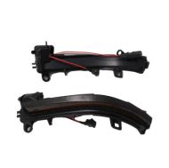Диодни мигачи за странични огледала за BMW i3, X1 E84, E90, F20, F21, F22, F23, F30, F31, F34, F32, F33, F10, F11, F07, F01, D02, D04 (2011-2019) - опушени с бягащ мигач