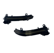 Диодни мигачи за странични огледала за BMW i3, X1 E84, E90, F20, F21, F22, F23, F30, F31, F34, F32, F33, F10, F11, F07, F01, D02, D04 (2011-2019) - опушени с бягащ мигач