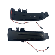 Диодни мигачи за странични огледала за Mercedes A-class W176, B-Class W246, E-Class W212, C-Class W204, CLA, GLA X156, GLK X204, S-Class W221 (2009-2013), CLS W218 (2010-2018) - опушени с бягащ мигач