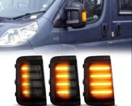 Диодни бягащи мигачи за огледала за  Fiat Ducato / Citroen Jumper / Promaster (2006-2019) - опушени