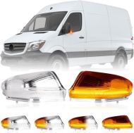 Диодни бягащи мигачи за огледала за  Mercedes Sprinter / VW Crafter (2006-2021) - хром
