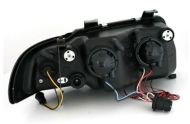 Кристални фарове за Audi A4 Angel Eyes (1995-1998) - черни