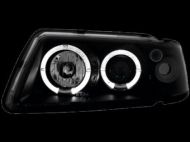 Кристални фарове за Audi A3  Angel Eyes (1996-2000) - черни