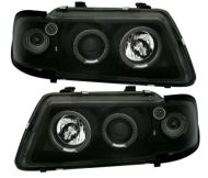 Кристални фарове за Audi A3  Angel Eyes (1996-2000) - черни