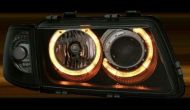 Кристални фарове  Angel Eyes AUDI A3 (1996-2000) - черни