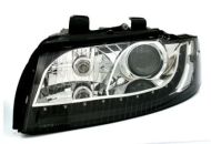 Кристални фарове за Audi A4 Dayline (2001-2004) - черни