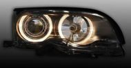 Кристални фарове за BMW E46 седан (2001-2005) - черни