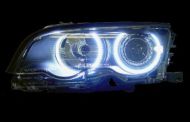 Кристални фарове за BMW E46 седан (2001-2005) - черни с CCFL