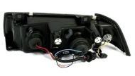 Кристални фарове за BMW E36 Angel Eyes (91-99) 4d sedan - хром
