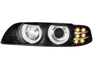 Кристални фарове  Angel Eyes BMW E39  (95-00) - черни