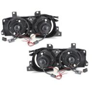 Кристални фарове  Angel Eyes BMW E32 / E34  (89-95) - хром
