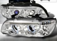 Кристални фарове  Angel Eyes BMW X5  (99-03) - хром