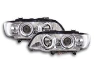 Кристални фарове  Angel Eyes BMW X5  (99-03) - хром