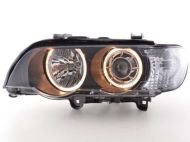 Кристални фарове Angel Eyes BMW X5 E53 (1999-2003) - черни