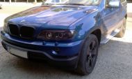 Кристални фарове  Angel Eyes BMW X5  (99-03) - черни