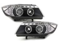 Кристални фарове  BMW E90  (2005-2008) - черни