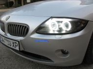 Кристални фарове  Angel Eyes BMW Z4  (03-09) - CCFL черни