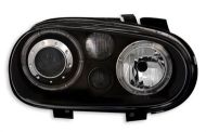 Кристални фарове  Angel Eyes GOLF IV R32  - черни