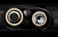 Кристални фарове  Angel Eyes GOLF IV R32  - черни