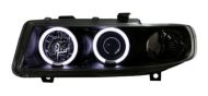 Кристални фарове Angel Eyes SEAT LEON / TOLEDO (1999-2004)- черни