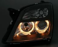 Кристални фарове за OPEL VECTRA C  (02-05) - черни